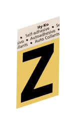 Hy-Ko Aluminum Black 1-1/2 in. Letter Z Self-Adhesive