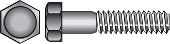 HILLMAN 3/8 in. Dia. x 2-1/2 in. L Zinc Plated Steel Hex Bolt 50 box