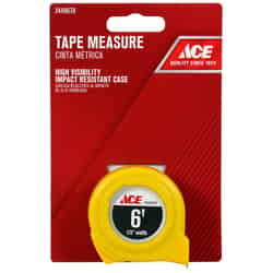 Ace 6 ft. L x 0.5 in. W High Visibility Tape Measure Yellow 1 pk