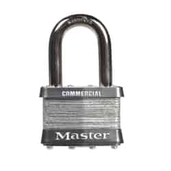 Master Lock 1-1/2 in. H x 7/8 in. W x 2 in. L Laminated Steel 4-Pin Cylinder Padlock Keyed Alike