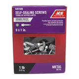 Ace 9 Sizes x 1 in. L Ceramic Steel Self-Sealing Screws 1 lb. Hex Washer Hex