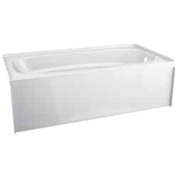Delta Hycroft 18 in. H x 30 in. W x 60 in. L White Bathtub Acrylic Right Hand Rectangle