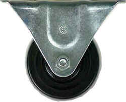 Shepherd 3 in. Dia. Rubber Caster 210 lb. 1 pk