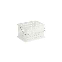 InterDesign 6.5 in. H x 5 in. W x 9 in. L Clear Storage Basket Freestanding