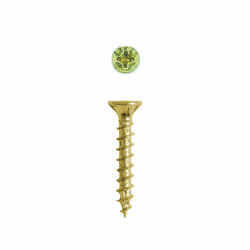 SPAX No. 8 x 1-1/4 in. L Phillips/Square Flat Yellow Zinc Steel Multi-Purpose Screw 30 each