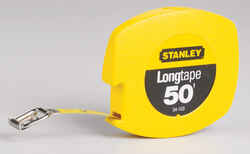 Stanley 0.38 in. W x 50 ft. L 1 pk Yellow Closed Case Long Tape Measure
