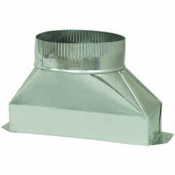 Deflect-O Jordan 5 in. Dia. x 10 in. L Galvanized Steel Duct