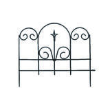 Panacea 18 in. H x 16 in. L Garden Fence Steel Black