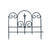 Panacea 18 in. H x 16 in. L Garden Fence Steel Black