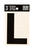 Hy-Ko 3 in. Black Vinyl Self-Adhesive Letter L 1 pc.