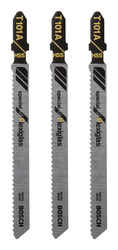 Bosch Metal T-Shank 14 TPI 3 pk Jig Saw Blade 4 in.
