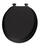 Mayfair Round Black Vinyl Cushioned Toilet Seat