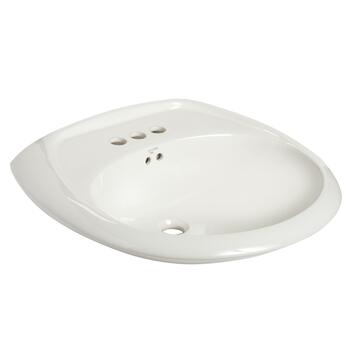 Mansfield Maverick Oval 23.875 in. Lavatory Sink White