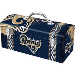 Sainty International 16.25 in. Steel Los Angeles Rams Art Deco Tool Box 7.1 in. W x 7.75 in. H