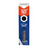 Best Way Tools Security Hex Bit 1 in. L x 5/32 in. Screwdriver Bit Hex 1/4 in. 1 pc.