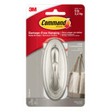 3M Command Large Hook Plastic 1 pk 4-1/8 in. L