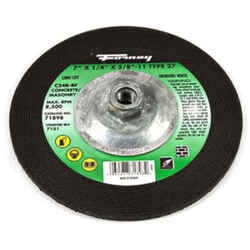 Forney 7 in. Dia. x 1/4 in. thick x 5/8 in. Silicon Carbide 8500 rpm 1 pc. Masonry Grinding Whe