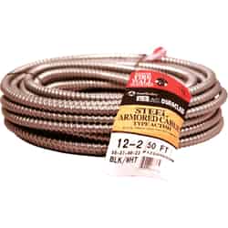 Southwire 50 ft. 12/2 Stranded Steel Armored AC Cable