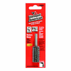 Vermont American 1.125 in. L x 5/8 in. Dia. Rotary Rasp Single Cut Alloy Steel 1 Cylindrical wi