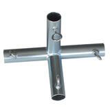 AHC 1 in. Round x 1 in. Dia. x 10 in. L Galvanized Carbon Steel Connector