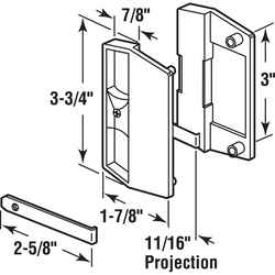 Prime-Line Black Black Plastic Latch and Pull 1 pk