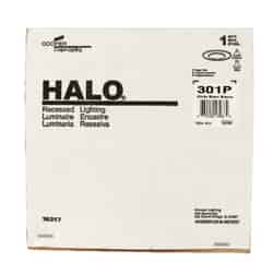Halo Matte 6 in. W Metal Recessed Light Trim White Incandescent