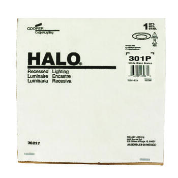 Halo Matte 6 in. W Metal Recessed Light Trim White Incandescent