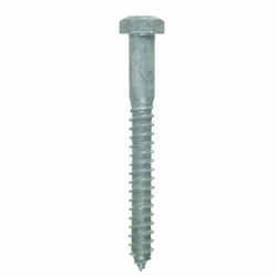 HILLMAN 1/2 in. x 4-1/2 in. L Hex Steel Hot Dipped Galvanized 25 pk Lag Screw