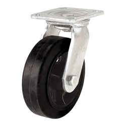 Shepherd 6 in. Dia. Swivel Rubber Caster 410 lb. 1 pk