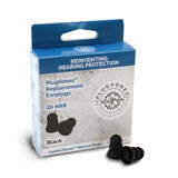 Plugfones ComforTiered 26 dB Reusable Silicone Replacement Ear Plugs 5 pair Black