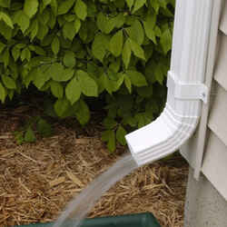 Genova DuraSpout 3 inch H X 2 inch W X 8.8 inch L White Vinyl A Downspout Elbow
