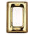 Heath Zenith Polished Brass Plastic Wired Pushbutton Doorbell