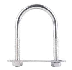Hampton 5/16 in. x 1-3/4 in. W x 3 in. L Coarse Stainless Steel U-Bolt