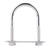 Hampton 5/16 in. x 1-3/4 in. W x 3 in. L Coarse Stainless Steel U-Bolt