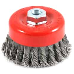 Forney 4 in. Dia. x 5/8 in. Steel Cup Brush Knotted 1 pc.
