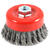 Forney 4 in. Dia. x 5/8 in. Steel Cup Brush Knotted 1 pc.