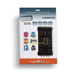 Monster Cable Just Power It Up 3420 J 6 ft. L 10 outlets Surge Protector
