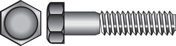 HILLMAN 3/8 in. Dia. x 2 in. L Zinc Plated Steel Hex Bolt 100 box
