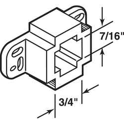 Prime-Line Polyethylene Drawer Track Back Plate 1 pk