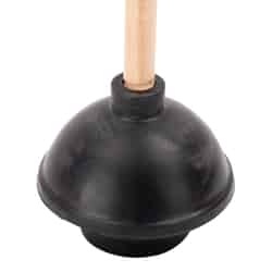 LDR 16 in. L x 6 in. Dia. Plunger with Wooden Handle