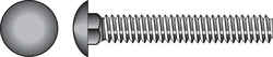 HILLMAN 1/4 Dia. x 2-1/2 in. L Hot Dipped Galvanized Steel Carriage Bolt 100 pk