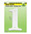 Hy-Ko Plastic White Number 1 6 in. Mounting Screws