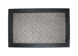 J&M Home Fashions Gray Polypropylene Nonslip Doormat 24 in. L x 36 in. W