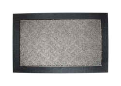 J&M Home Fashions Gray Polypropylene Nonslip Doormat 24 in. L x 36 in. W
