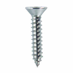 HILLMAN 1 in. L x 10 Flat Head Phillips Stainless Steel Sheet Metal Screws 100 per box