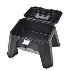 Ace 20 in. L x 16 in. W x 12-1/2 in. H Caddy Plastic 2 compartment Black