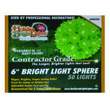 Holiday Bright Lights Incandescent Contractor Sphere Light Green 12 ft. 50 lights