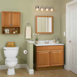 Continental Cabinets Single Oak Vanity Combo 32 in. H x 24 in. W x 18 in. D