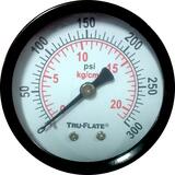 Tru-Flate Polycarbonate Air Line Gauge 1/4 in. NPT 300 psi 1 pc