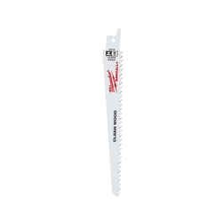 Milwaukee SAWZALL 6 in. L x 0.75 in. W Bi-Metal Clean wood cutter Reciprocating Saw Blade 6 TPI